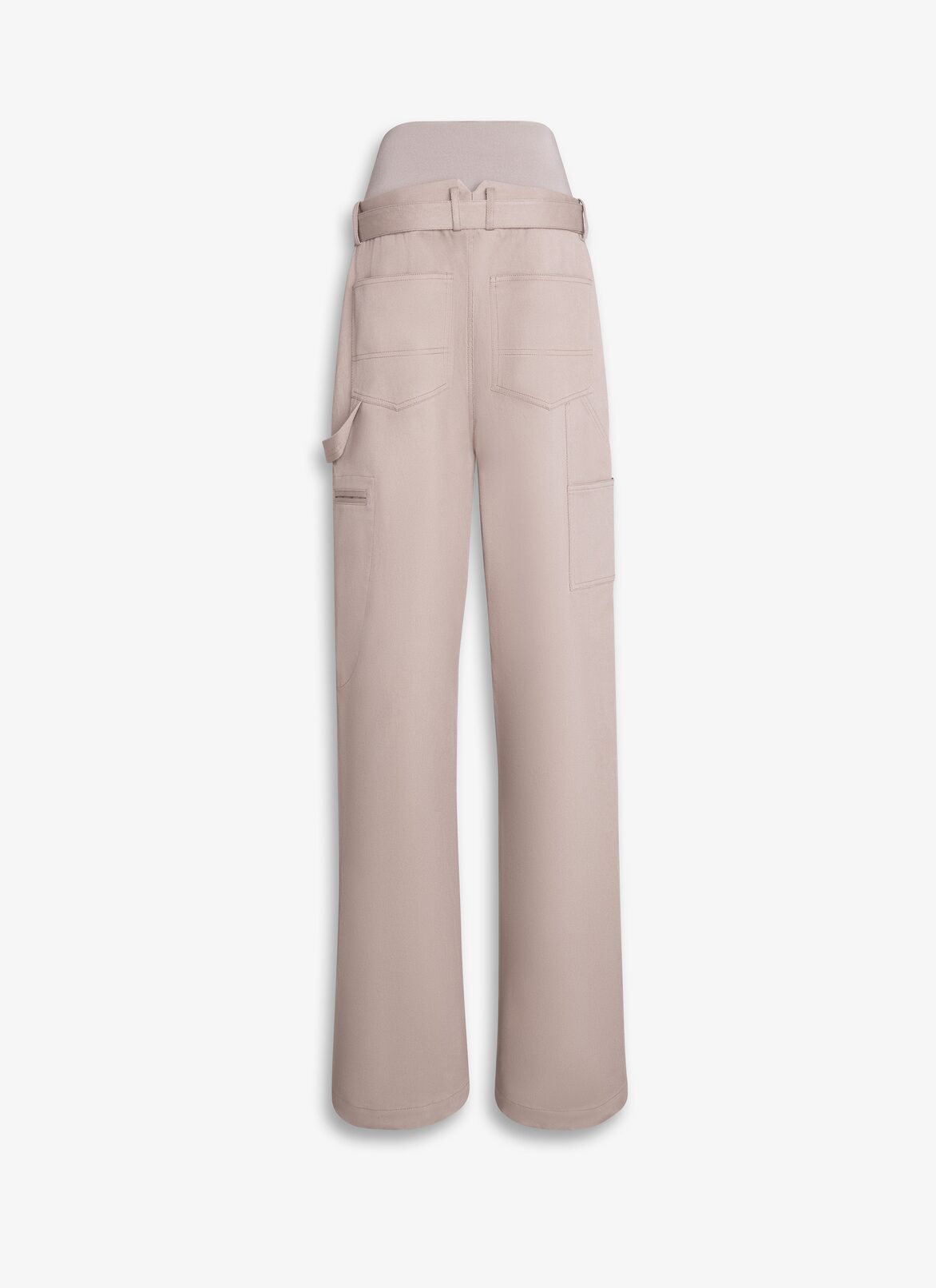 CARGO TROUSERS WITH KNIT BAND ALAÏA TAN CARGO TROUSERS WITH KNIT BAND